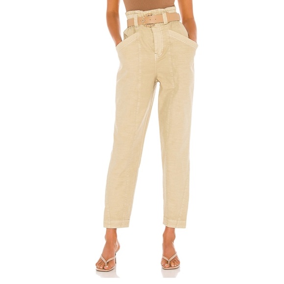 Free People Ready to Run Cinch-Waist Pants Sz M - Picture 3 of 5